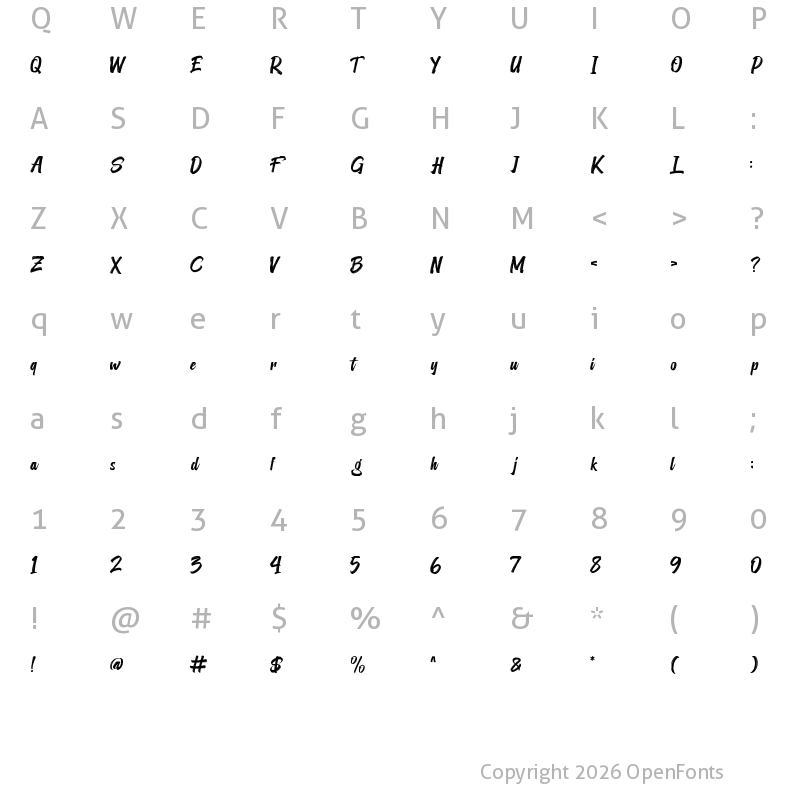 Character Map of Hunting Season Regular