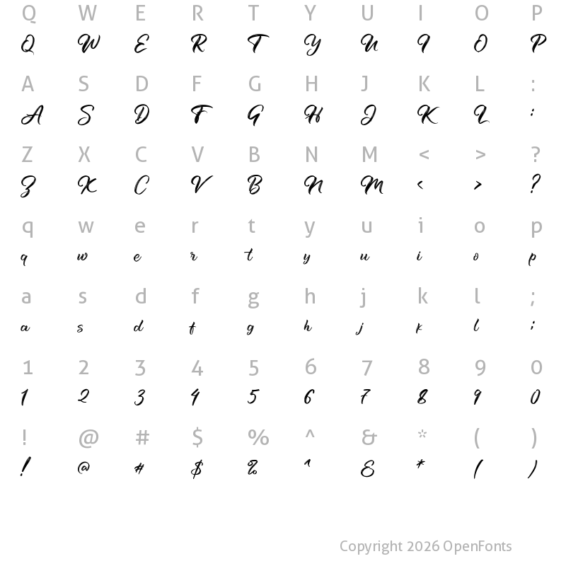 Character Map of Hustler Regular