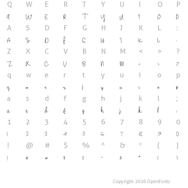 Character Map of I miss you but i hate you Regular