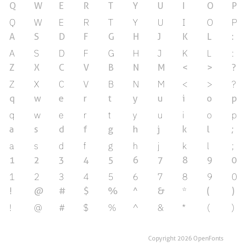 Character Map of IBM Plex Sans Devanagari Thin