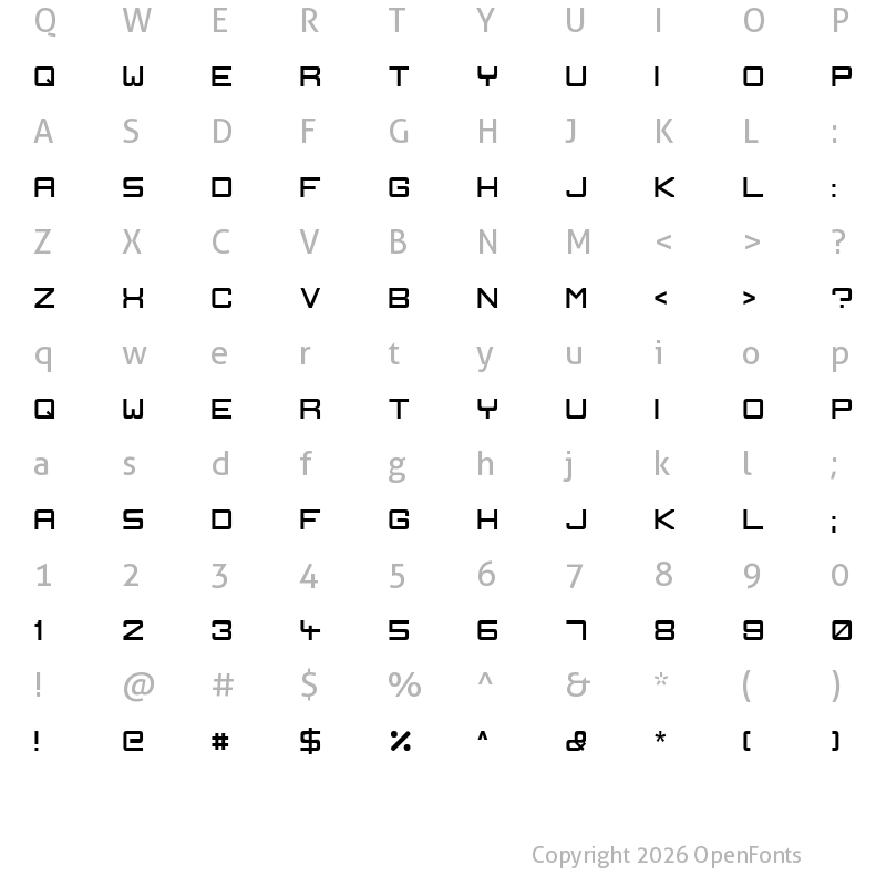 Character Map of Ignis et Glacies Sharp Regular