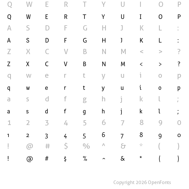 Character Map of Interpol Correspondence Book