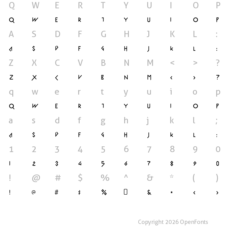 Character Map of Iomanoid Front