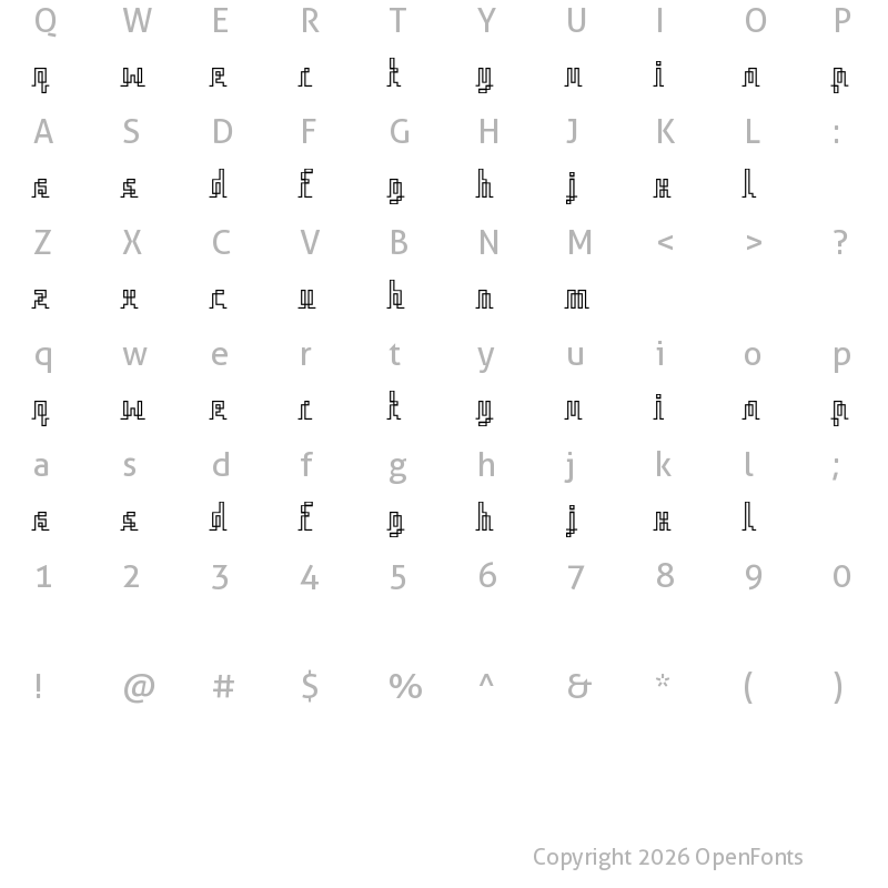 Character Map of Iqq Regular