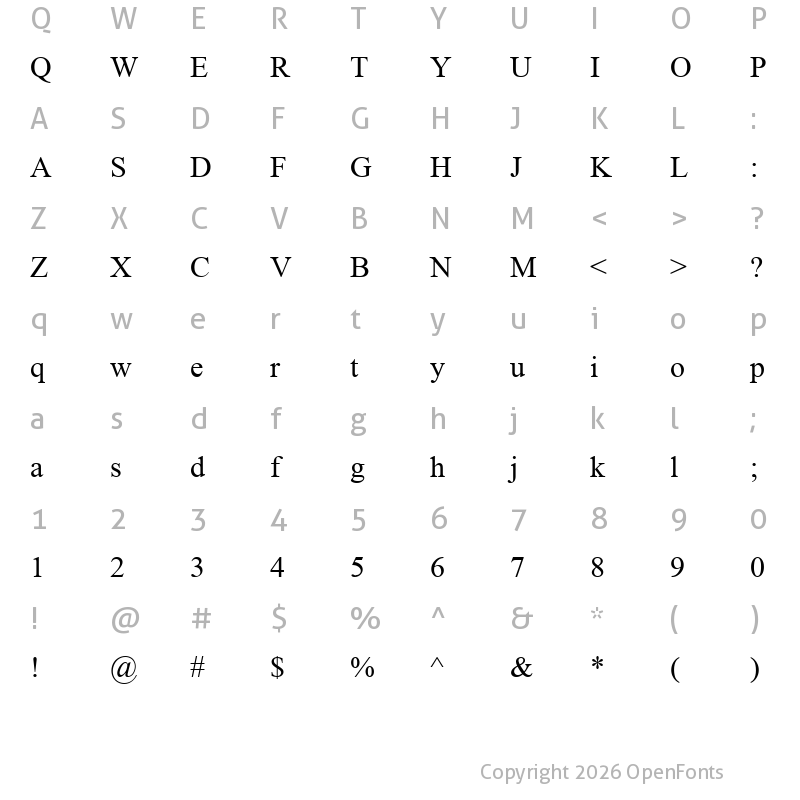 Character Map of Iskoola Pota Regular