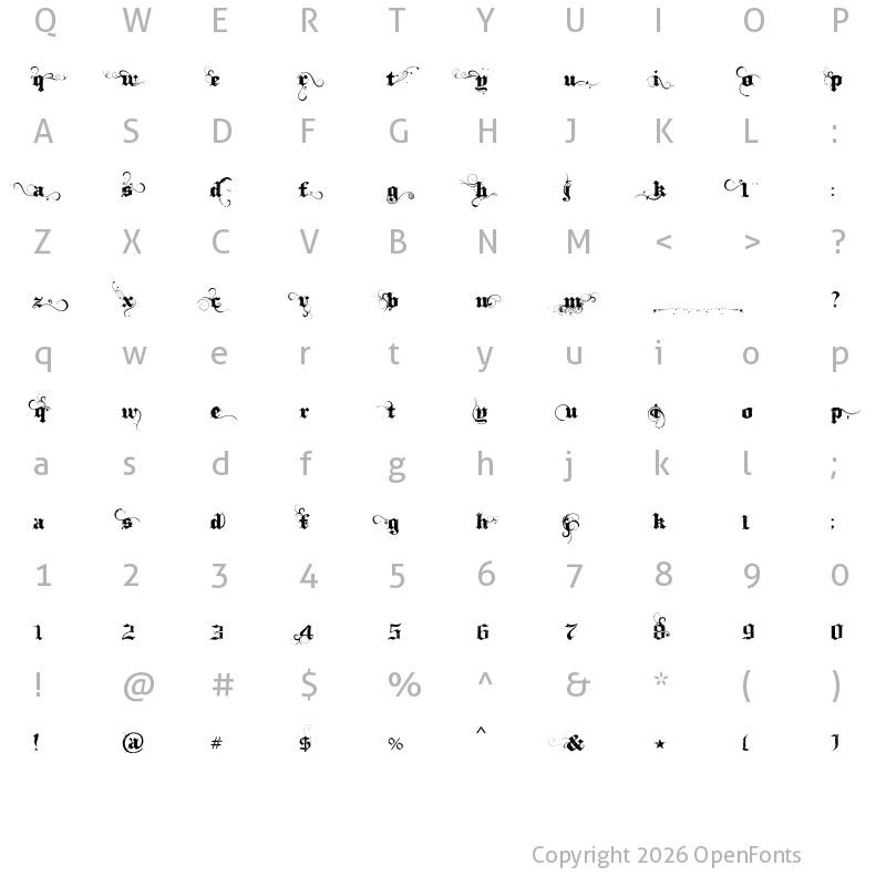 Character Map of Ithorn?t Regular