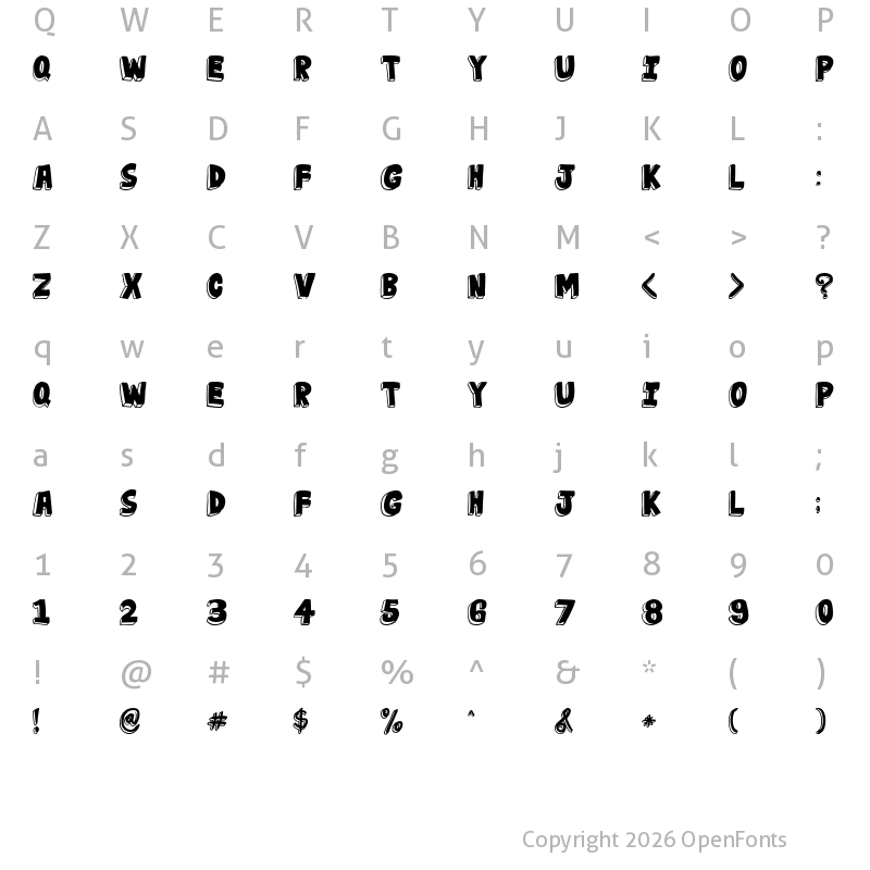 Character Map of jabjai Heavy