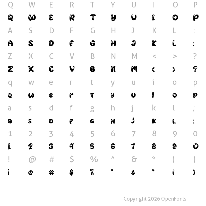 Character Map of Jackdean Outline