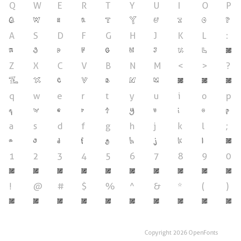 Character Map of JackTrades Regular