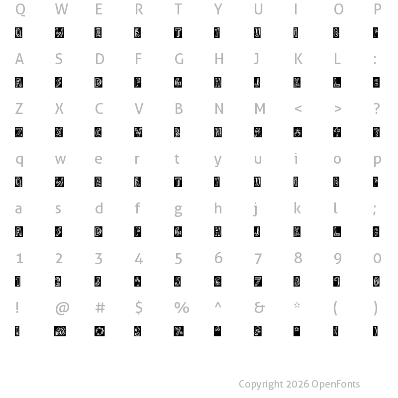 Character Map of JALISCO COMPANY Regular