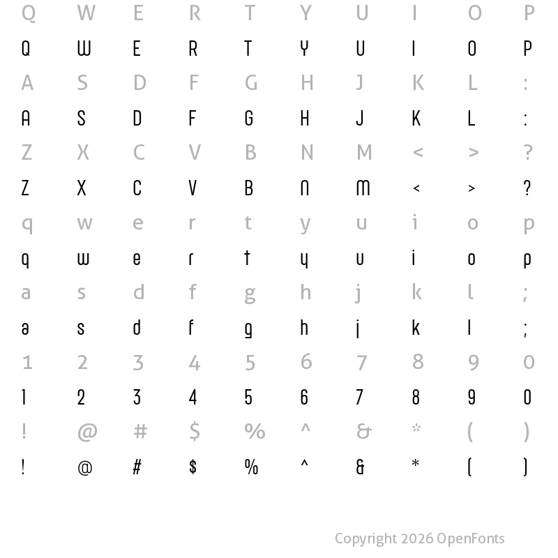 Character Map of Joost Medium