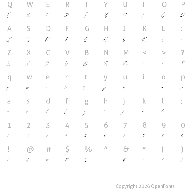 Character Map of Jules Otonomi alt Regular
