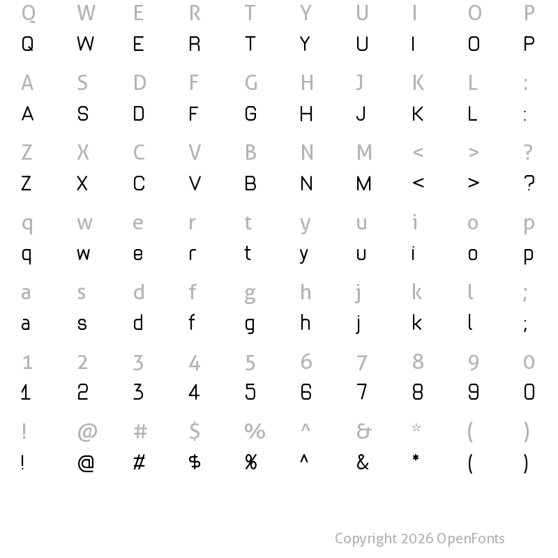 Character Map of Juliet 100