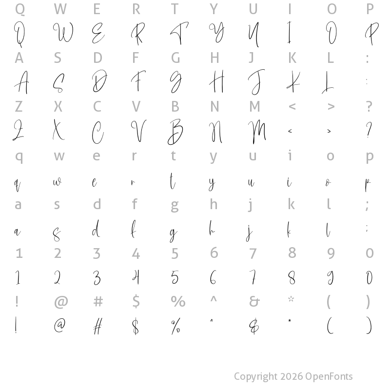 Character Map of Jupiter Signature Regular