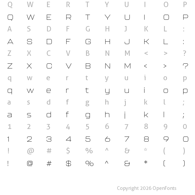 Character Map of Kallisto Thin
