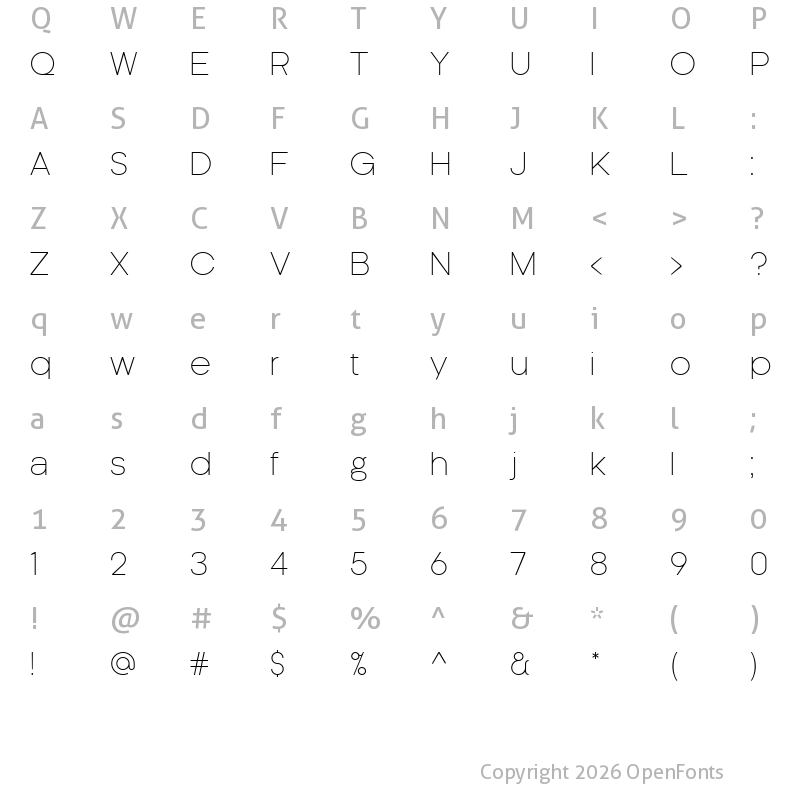 Character Map of Kamerik205 Regular 9