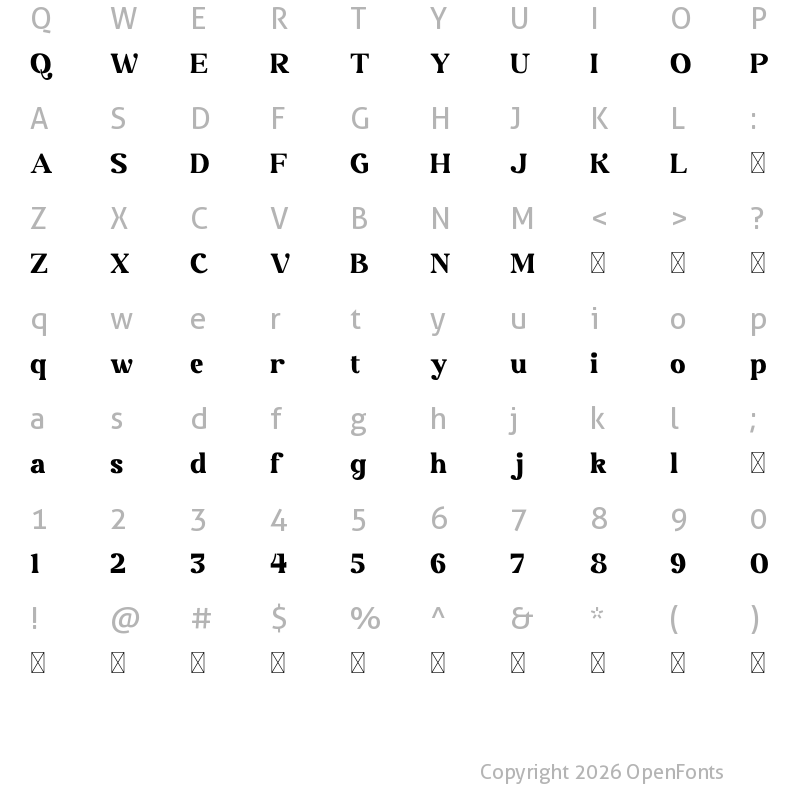 Character Map of Kaviron Free Regular