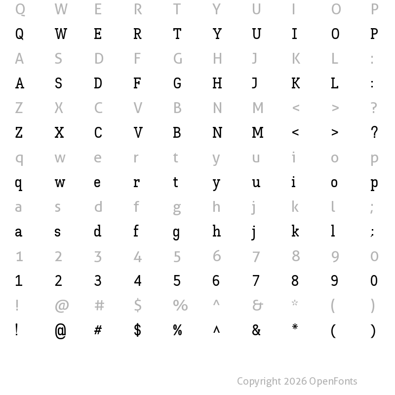 Character Map of Kay Pho Du SemiBold