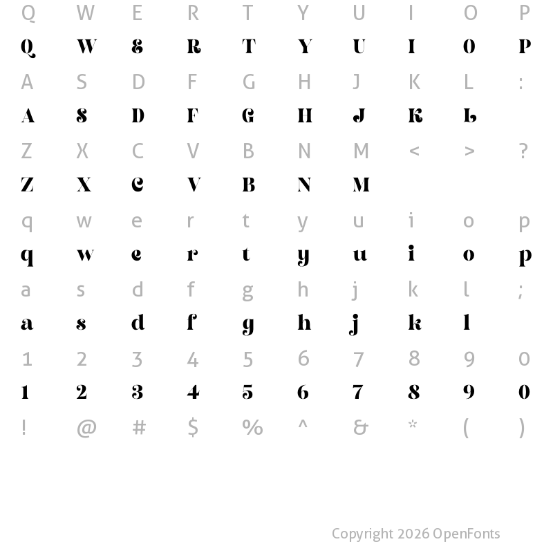 Character Map of Kaylie Diary Regular