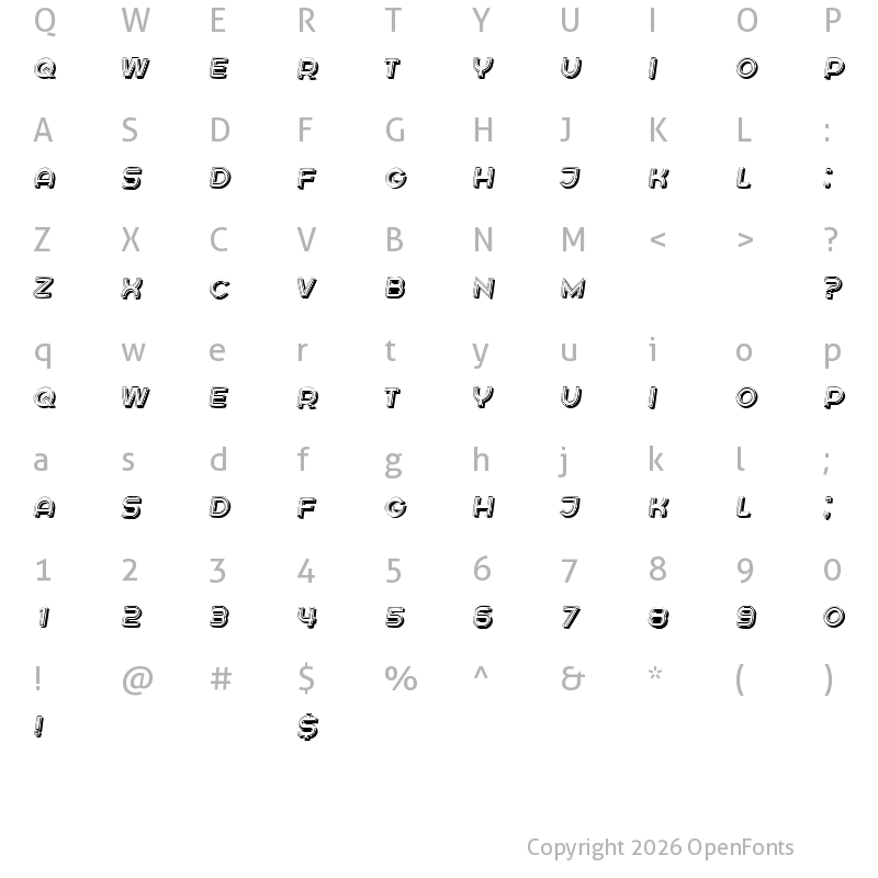 Character Map of Kazakhstan Regular