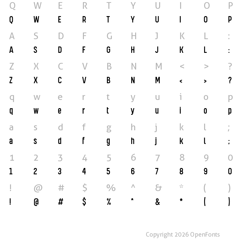 Character Map of kelpt-sans-b2-medium1 sans-b2-medium1