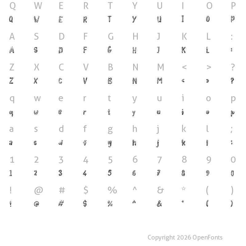 Character Map of Kid Stories Regular