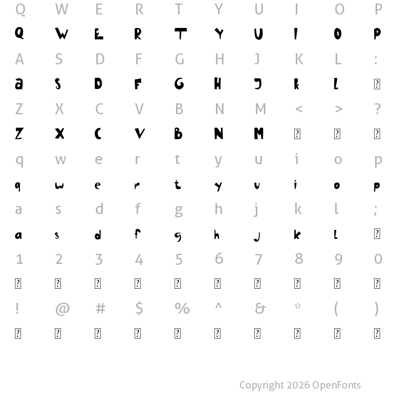 Character Map of Kids - A Handwritten Fonts Regular