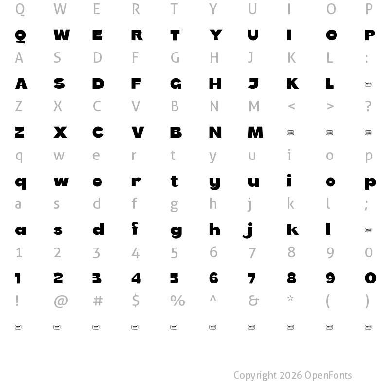 Character Map of King Gaming Free Trial Regular