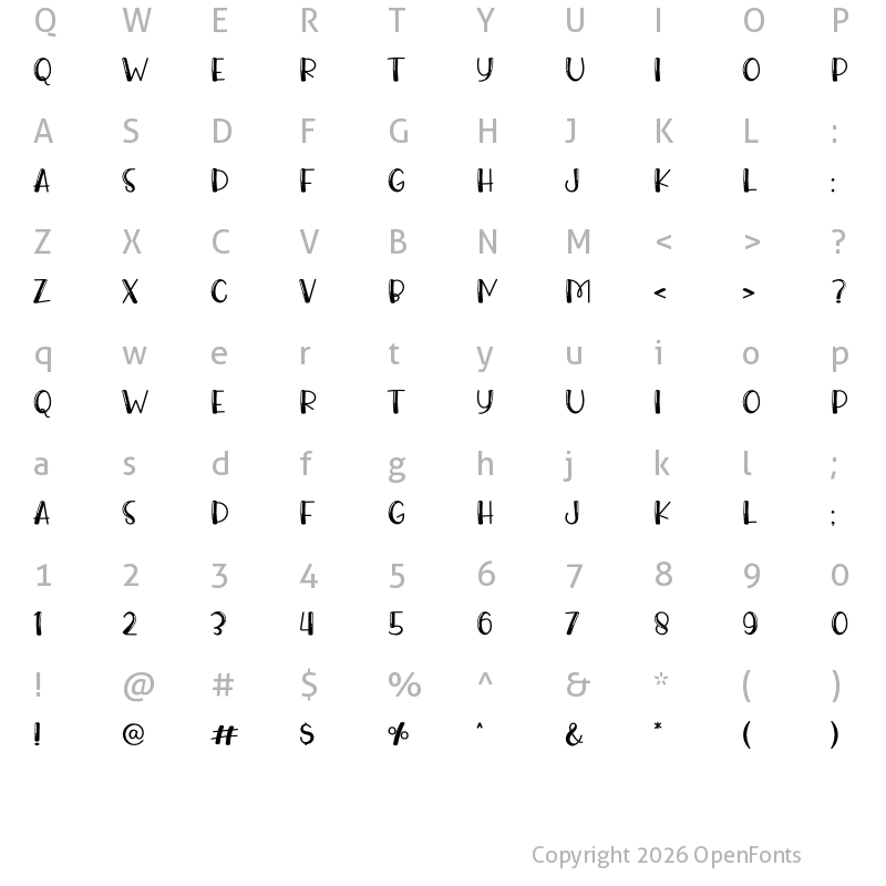 Character Map of King Rabbit Shiny
