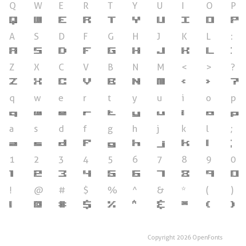 Character Map of Knot BRK Normal