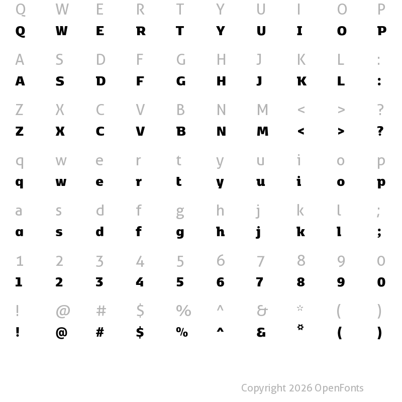 Character Map of Kobenhavn C Black
