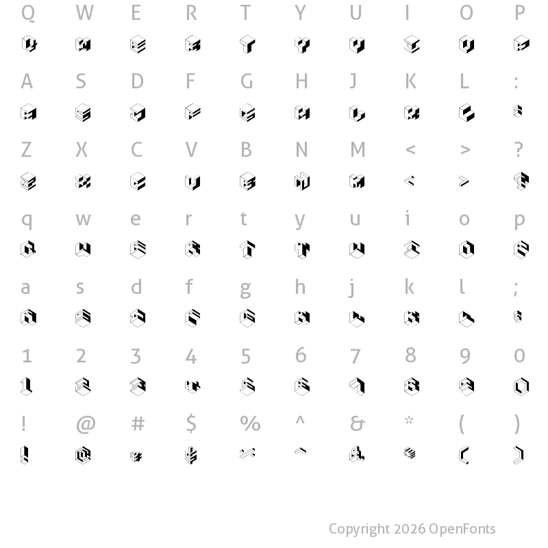 Character Map of koobz Regular