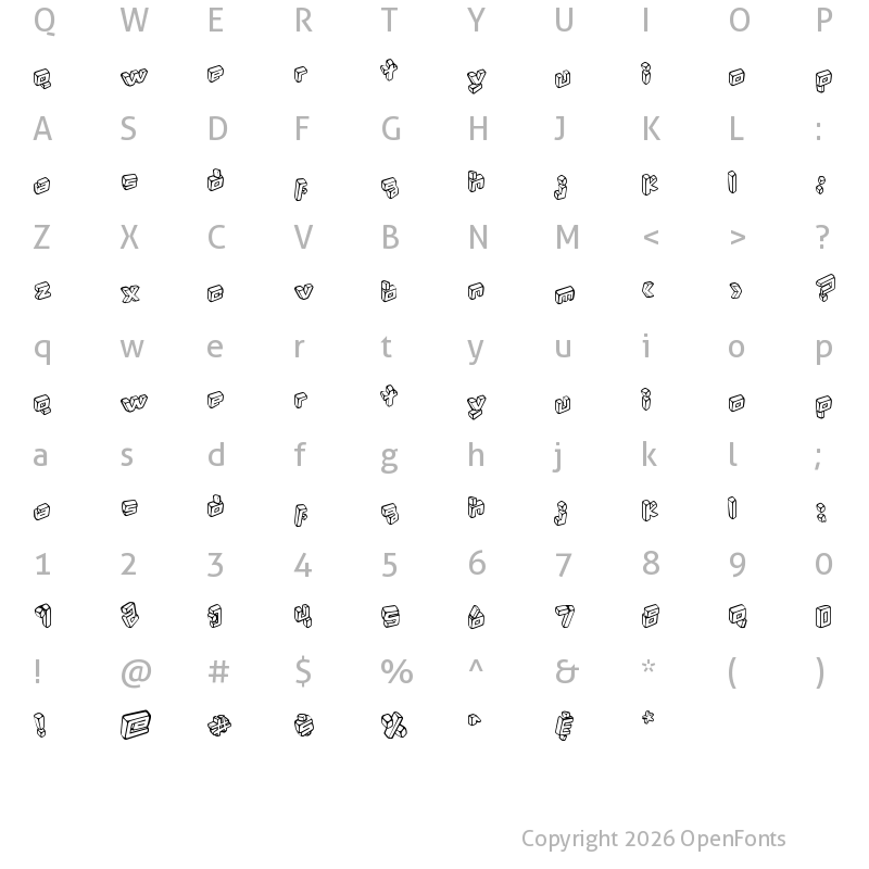 Character Map of Kotak Regular