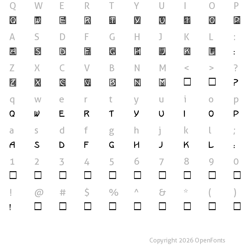 Character Map of Kramer Regular