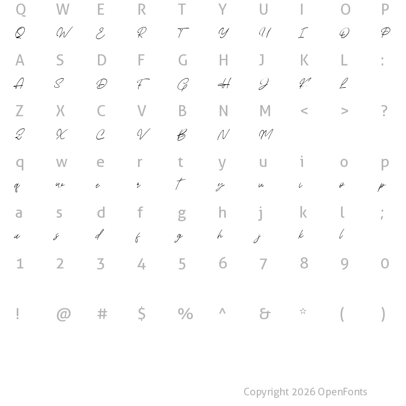 Character Map of Krettany Signature Regular