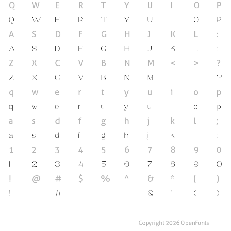 Character Map of Krosta Demo