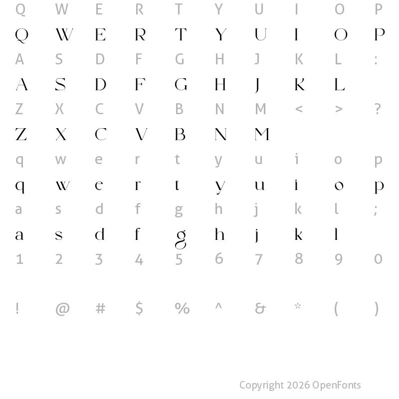 Character Map of Kugile Regular