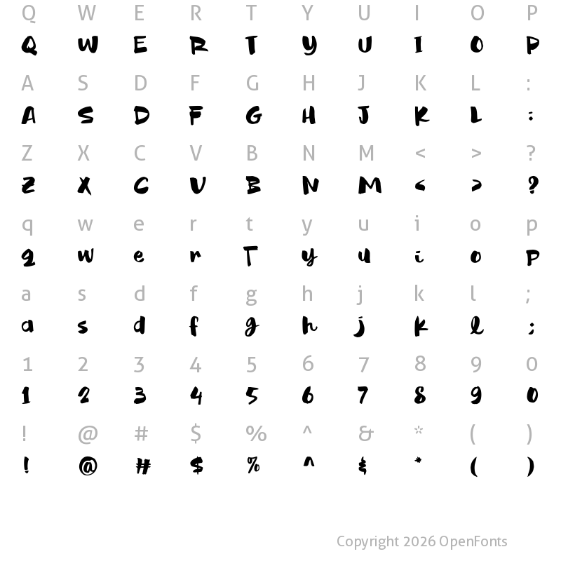 Character Map of Kulhu Regular Regular