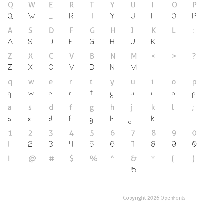 Character Map of La Quince de Mayra Bold