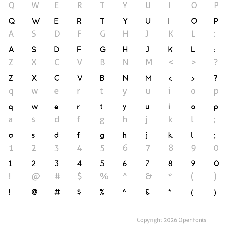 Character Map of Laachir Deeper Regular