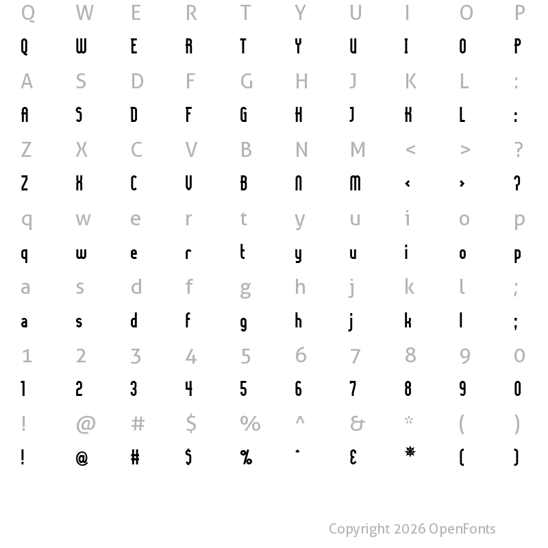 Character Map of Lady Ice Bold