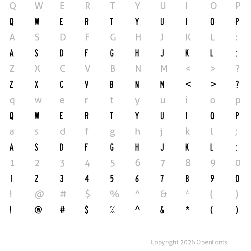 Character Map of Lane A Regular