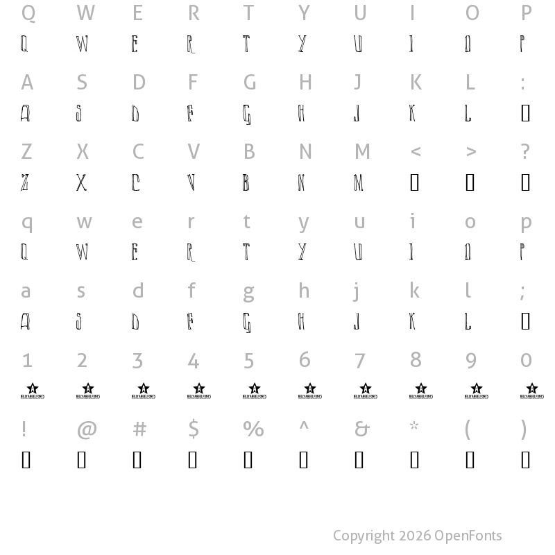 Character Map of LAZY DAY Regular