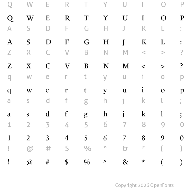 Character Map of Le Monde Livre Cla Std Book
