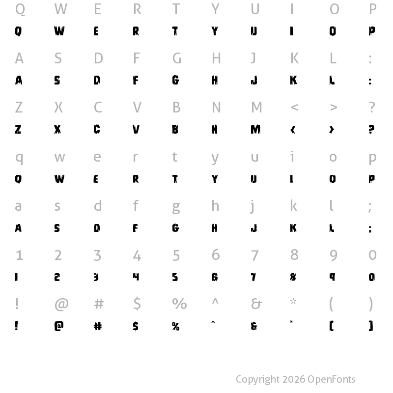 Character Map of Leatherface Expanded Expanded