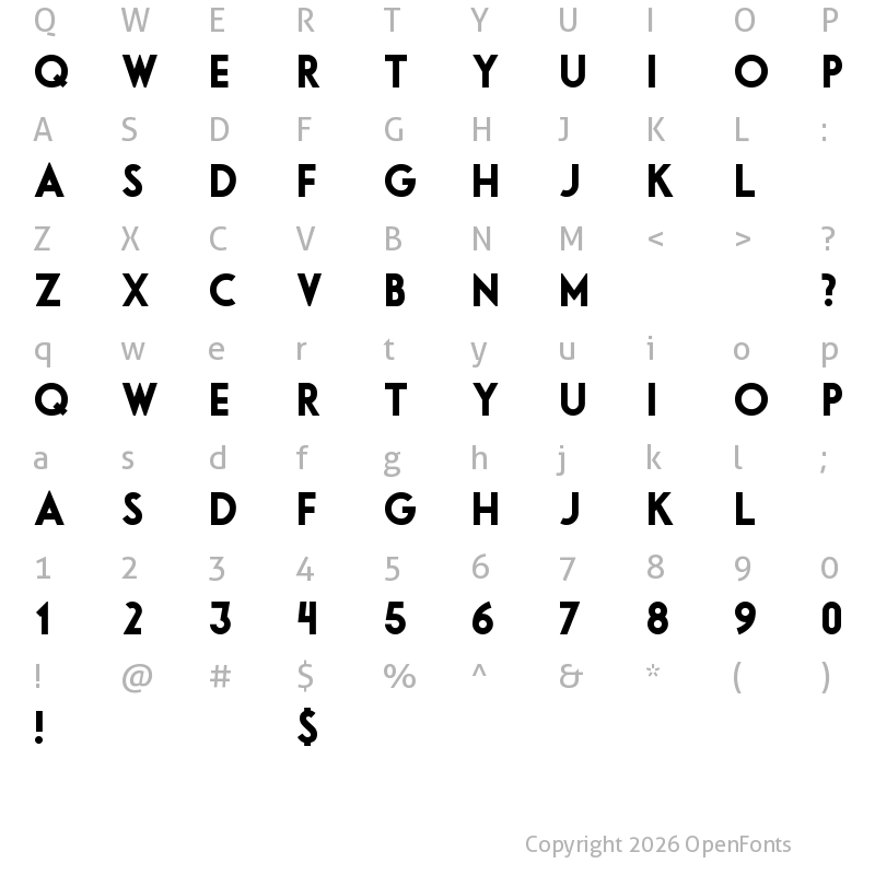 Character Map of Libby Heavy Heavy