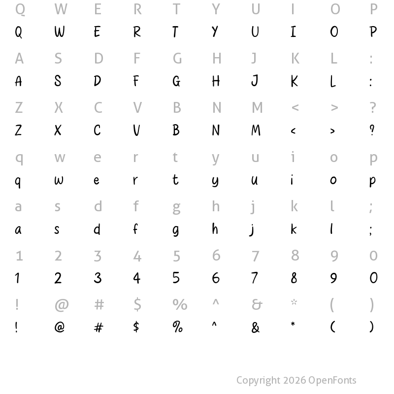 Character Map of Light Stories Regular