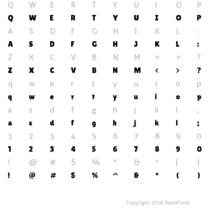 Character Map of Lilita One Regular