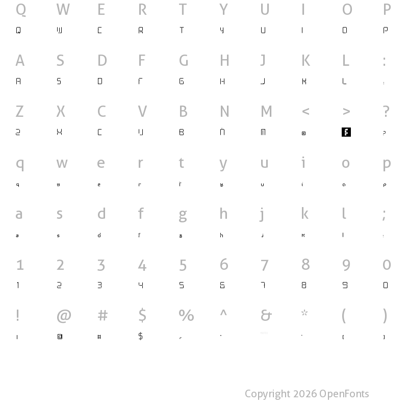 Character Map of Limh Regular