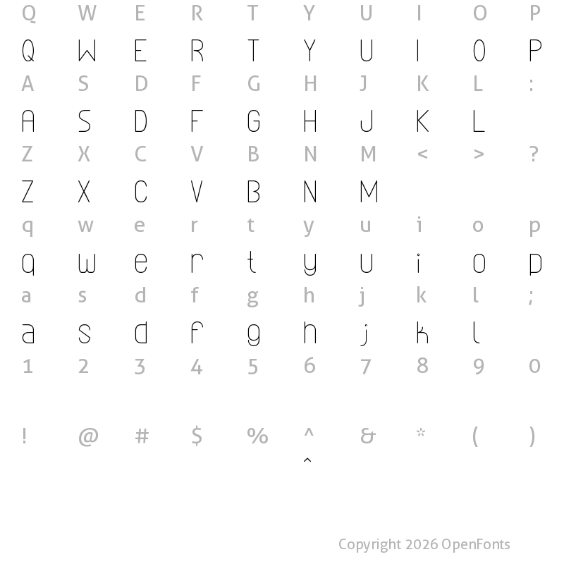 Character Map of Lineal Simples St Regular